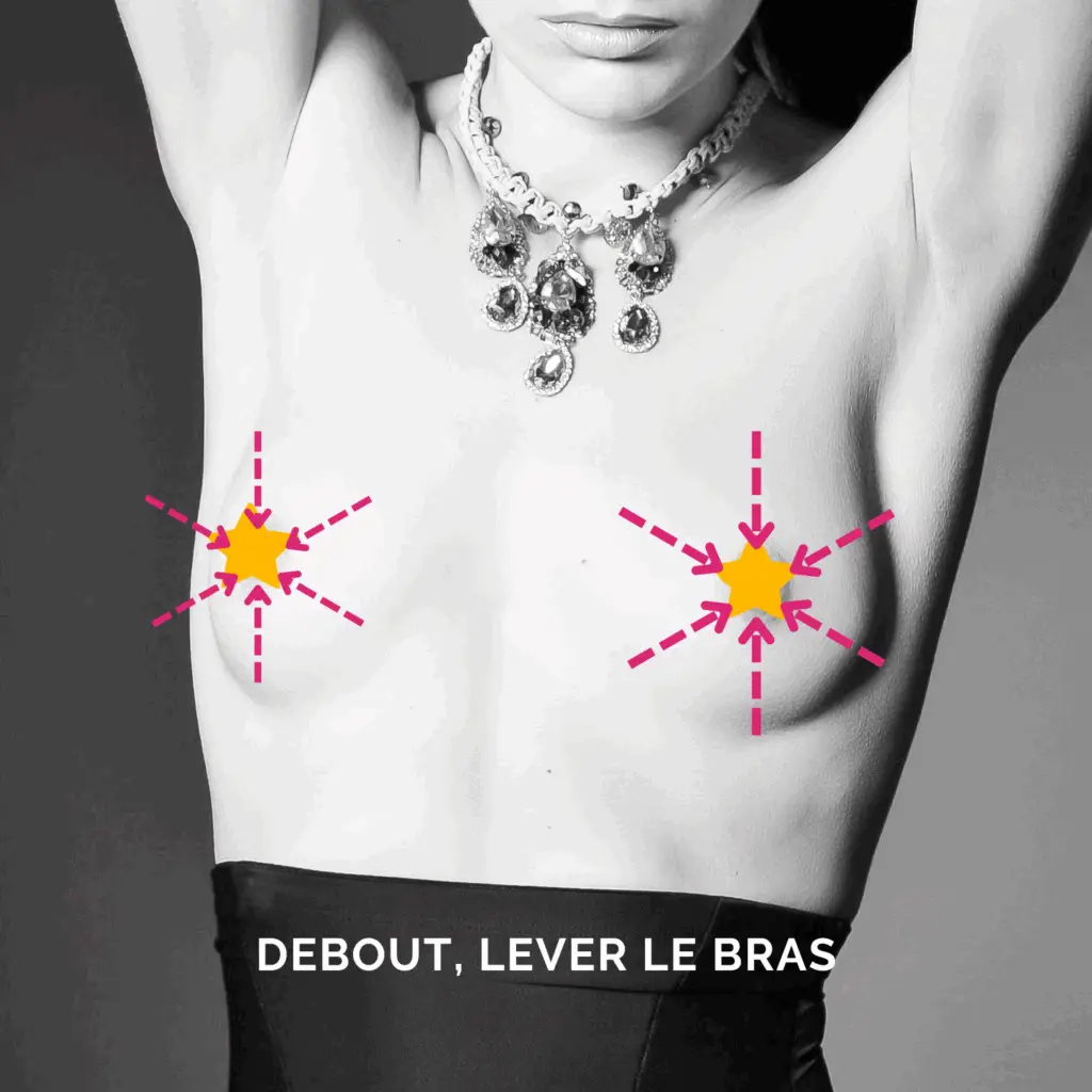 Palpation des seins, radiale